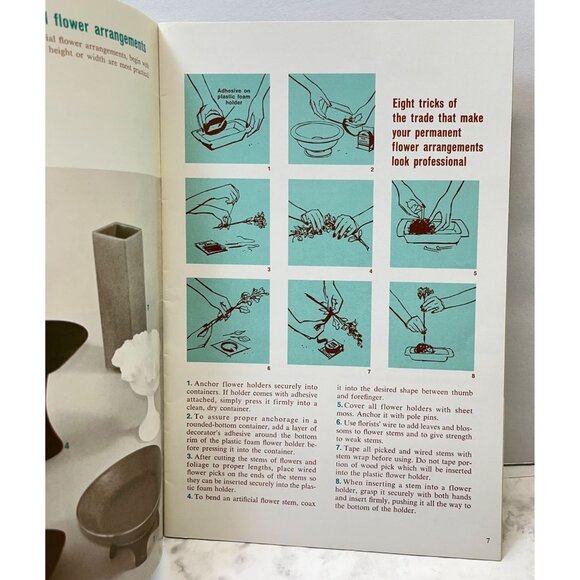 Flower Arranging DIY Guide Vintage 1960s Have Fun With Floral Arrangements - Picture 5 of 7